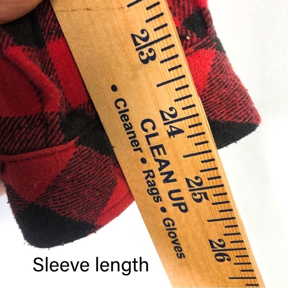 American Stitch Red and Black Flannel Shirt size M - Picture 8 of 13